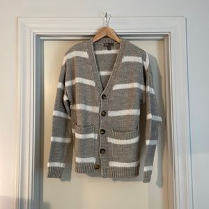 Oversized striped cardigan